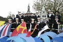 Pupils of Royal Hospital School aboard the only Suffolk float in the Lord Mayors Procession London for R.G.Carter - Monarch Joinery (click to enlarge)