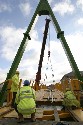 Northampton new bridge in place for Jackson Civil Engineering (click to enlarge)